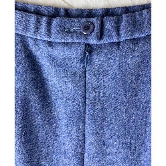 NWT Pendleton Westminster Light Blue Wool Midi Skirt, Women's Size 12 Petite - Picture 4 of 7